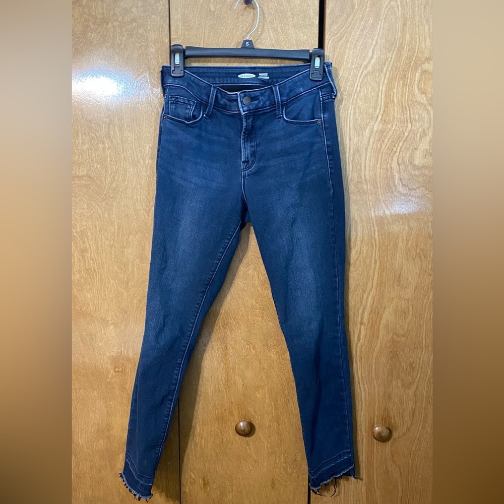 Fleece-Lined Super Skinny Old Navy Rockstar Jeans (Blue)